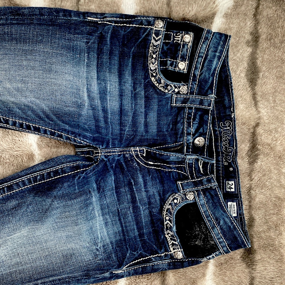 Miss me jeans size 24 skinny straight leg